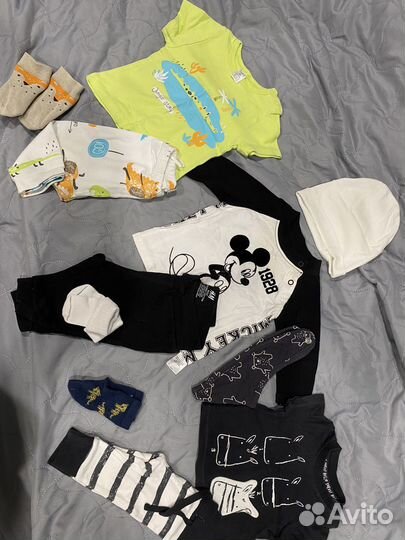 Пакетом Комплекты crockid, disney,hm