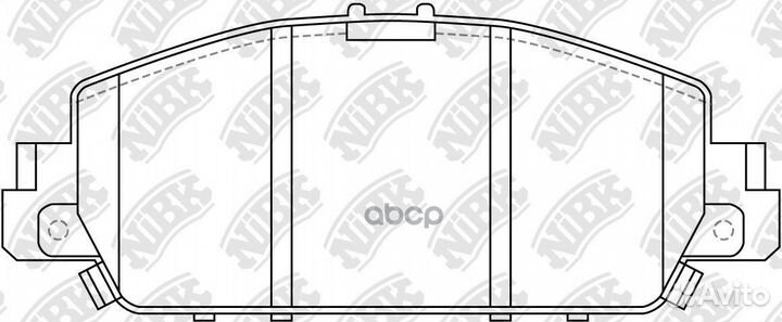 Колодки тормозные дисковые PN28005 NiBK