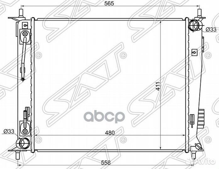 Радиатор Kia Soul 08-14 KI0010 Sat