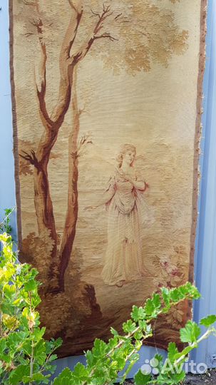 Обюссоновская шпалера 1800г. шерсть и шелк