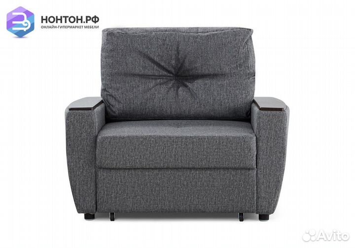 Кресло еврокнижка Дубай тёмно-серый