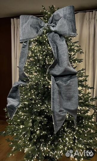 Бант большой на ёлку новогодний