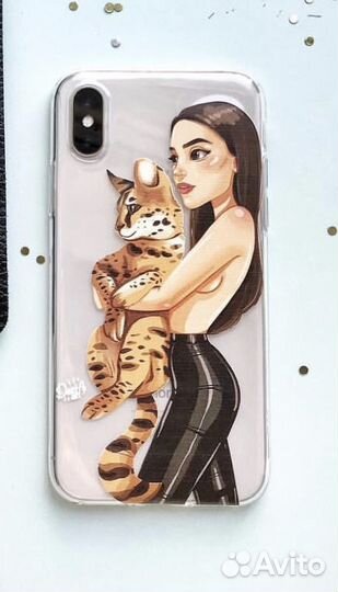 Силиконовый чехол на iPhone X