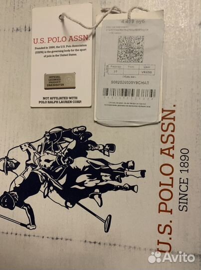 Кеды us polo женские