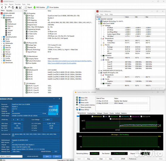 Процессор Intel core i5 6600k