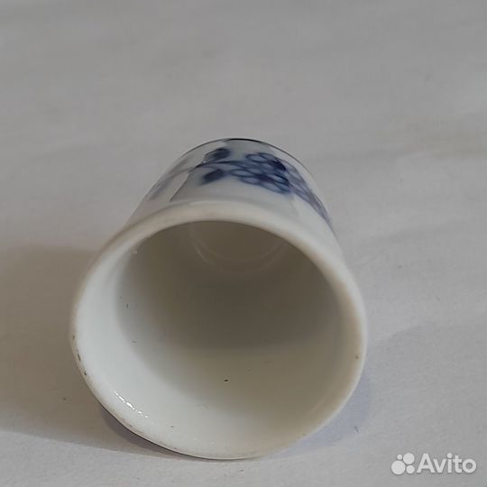 Антикварный наперсток фарфор ручная роспись