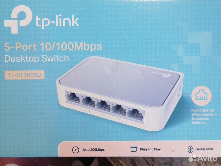 Коммутатор с 5 портами tp link