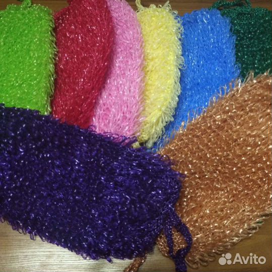 Мочалки ручной вязки
