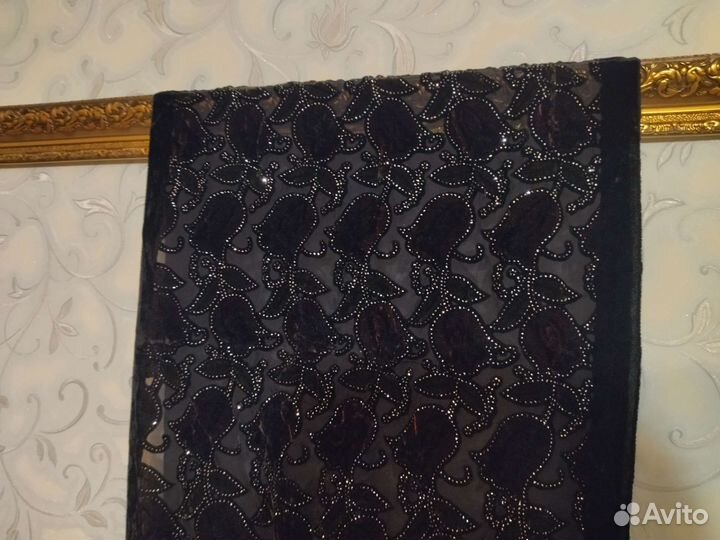 Бархатный шарф