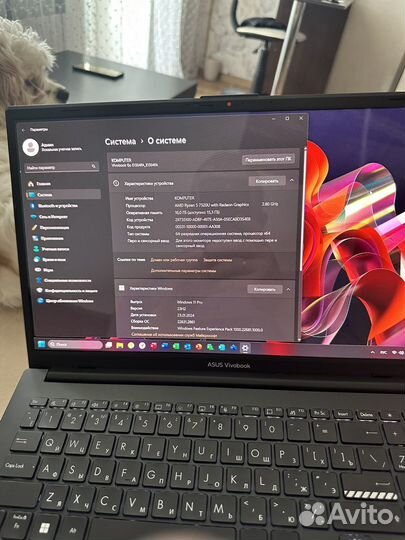 Asus vivobook GO oled E1504FA-L1660/16Гб/512Гб