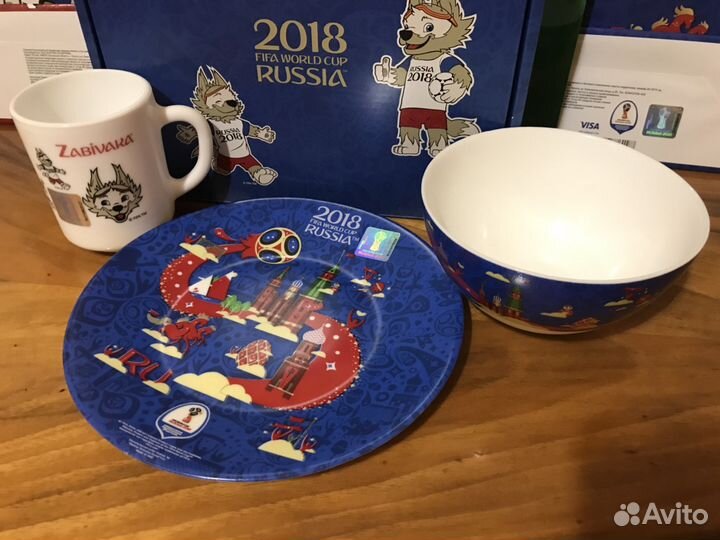 Посуда Чм Фифа 2018 (детский набор с Забивакой)