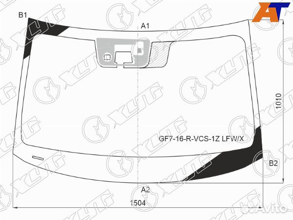 Стекло лобовое mitsubishi outlander