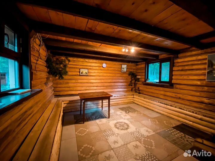 Русская баня на дровах