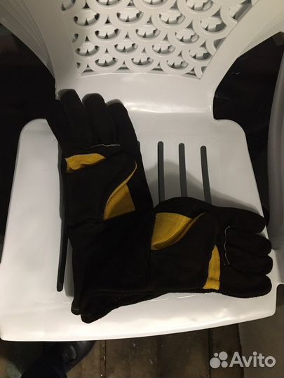 Перчатки краги спилковые летние рабочие