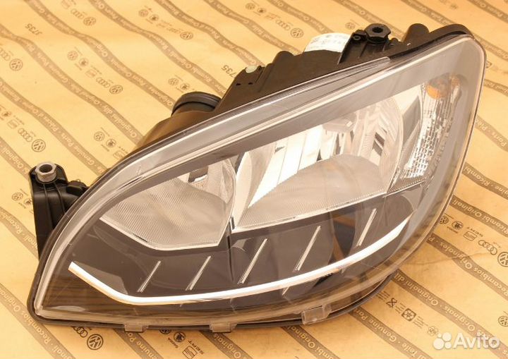 Фара левая skoda citigo рест 17-20 обычная + LED