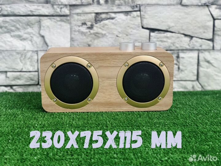 Деревянная ретро bluetooth колонка Esen Q7