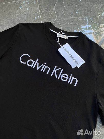 Calvin klein футболка черная lux