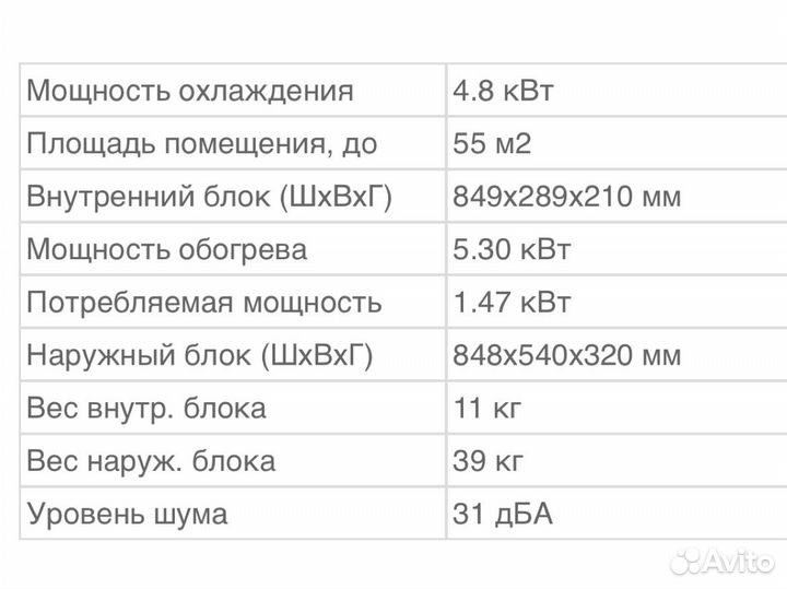 Сплит система новая Kentatsu