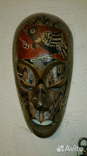 Маска деревянная, хэндмэй