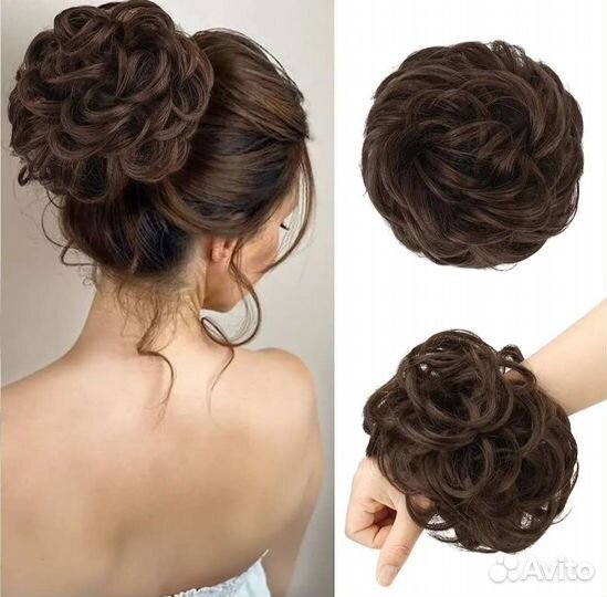 Накладные волосы шиньон парик