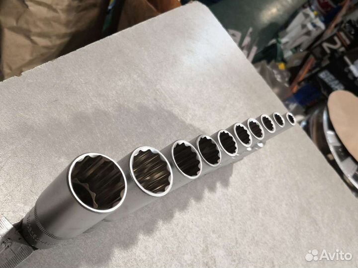 Набор головок высоких 10пр DR1/2