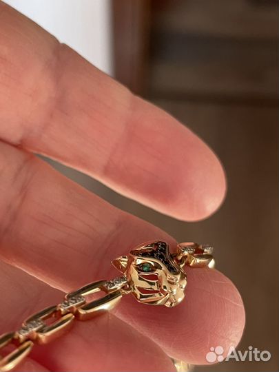 Золотой браслет с бриллиантами