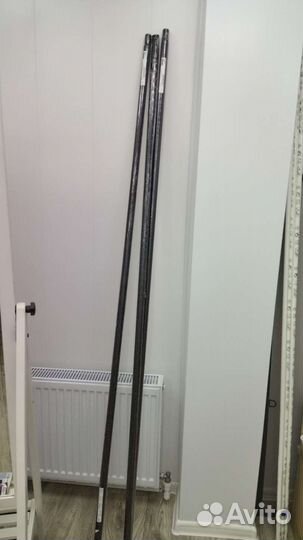 Хугад карниз гардинный, чёрный 210-385 см