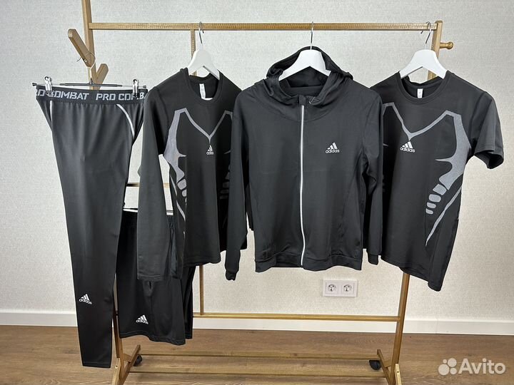 Рашгард, спортивный костюм Adidas Performance 2в1