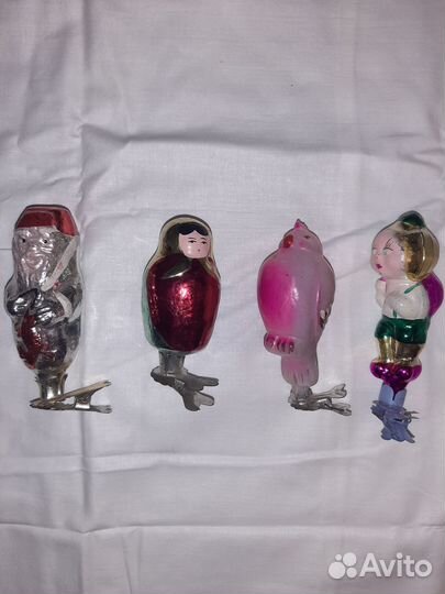 Елочные игрушки СССР на прищепке