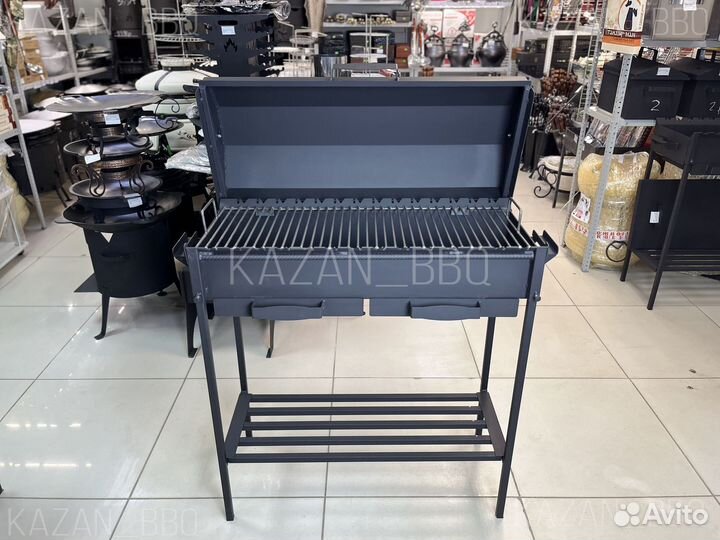 Мангал-гриль-барбекю с зольниками