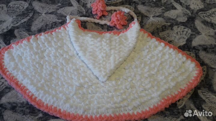 Накидка с капюшоном для девочки 1,5-2,5 лет