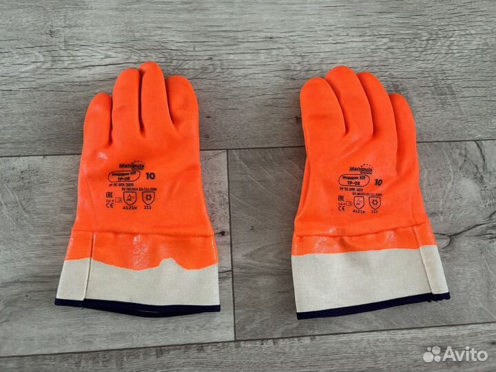 Перчатки резиновые (утепленные)