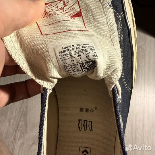 Кеды converse chuck 70 размер 11 us