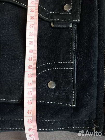 Дубленка натуральная детская чёрного цвета