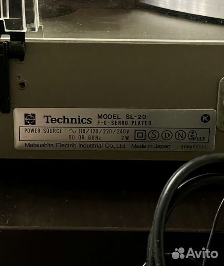 Проигрыватель винила technics sl-20