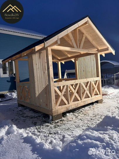 Беседки из дерева для сада