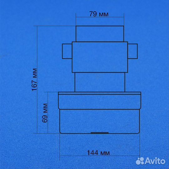 Двигатель для моющего пылесоса Thomas vac001un