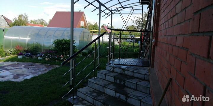 Перила для крыльца из нержавейки