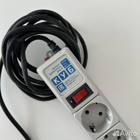 Удлинитель 5 розеток с выключателем