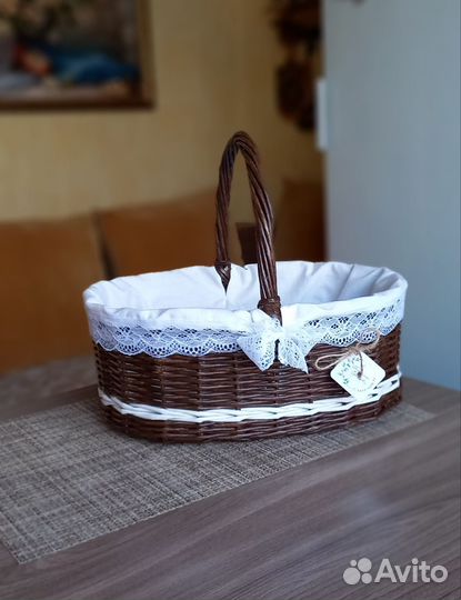 Пасхальная корзинка из эколозы