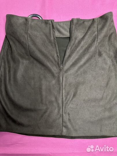 Юбка замшевая 46