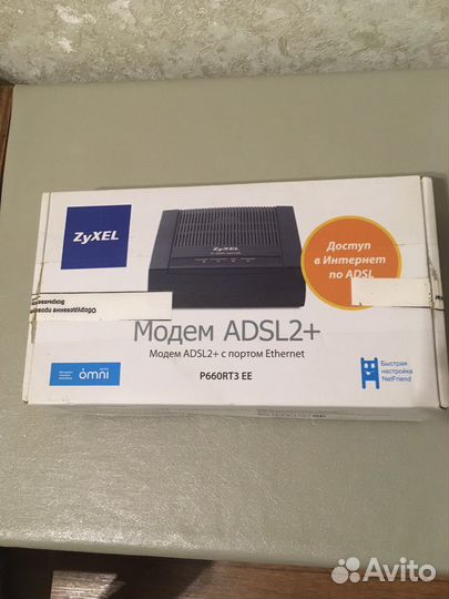 Zyxel Модем adsl2+ с портом Ethernet