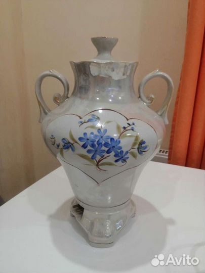 Самовар электрический фарфоровый