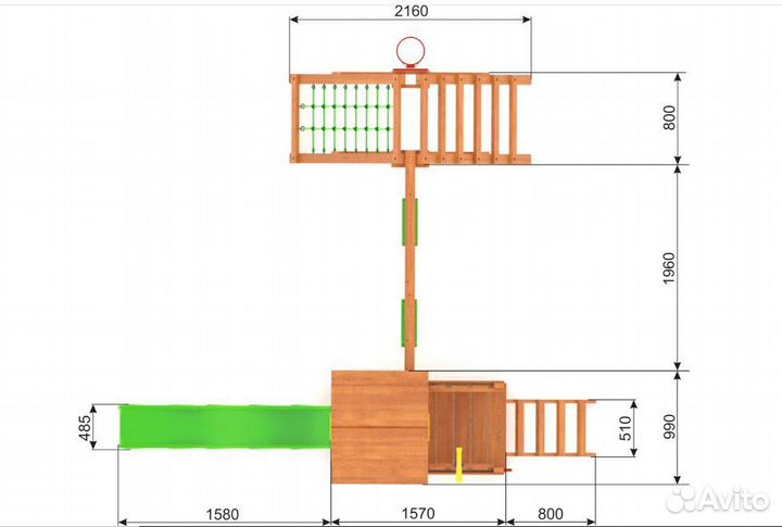 Детская площадка Детская спортивная площадка W8