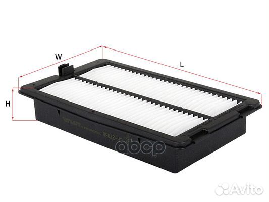 CA27030 фильтр салона H55 L281 W161 / Hitachi