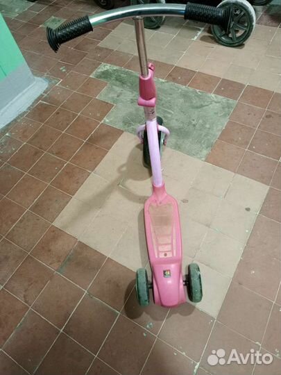 Самокат детский трехколесный бу