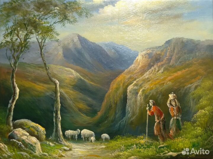 Картины пейзаж 30х40 см холст масло много разные