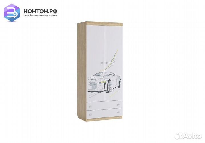 Шкаф 2-створчатый Форсаж