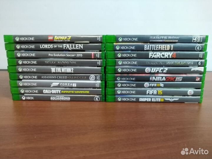 Диски на Xbox One в ассортименте