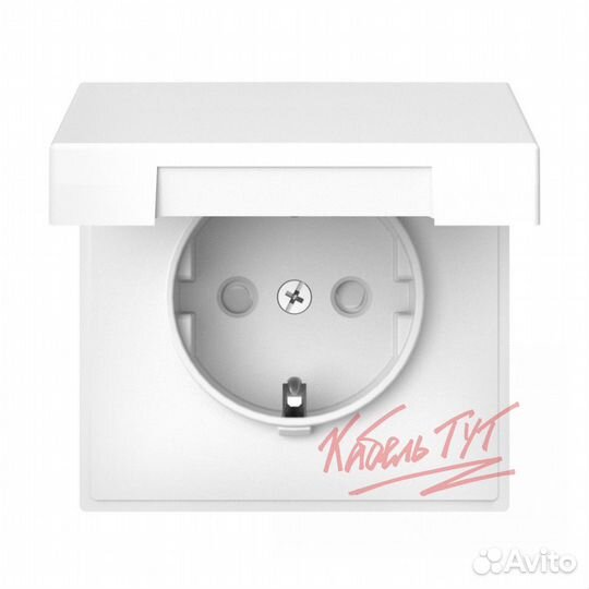 Artgallery розетка с заземл. со шторк. с крышкой